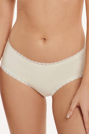 'Ines' Cotton Panty Briefs Cream