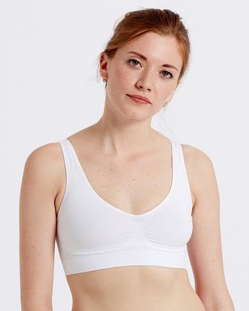 Seamfree Eco-Wear Soft Comfort Bra - White White