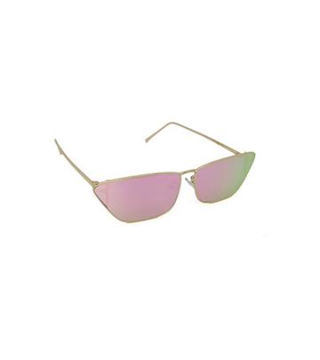 Mirrored Cat-Eye Sunglasses in Multicoloured Multi