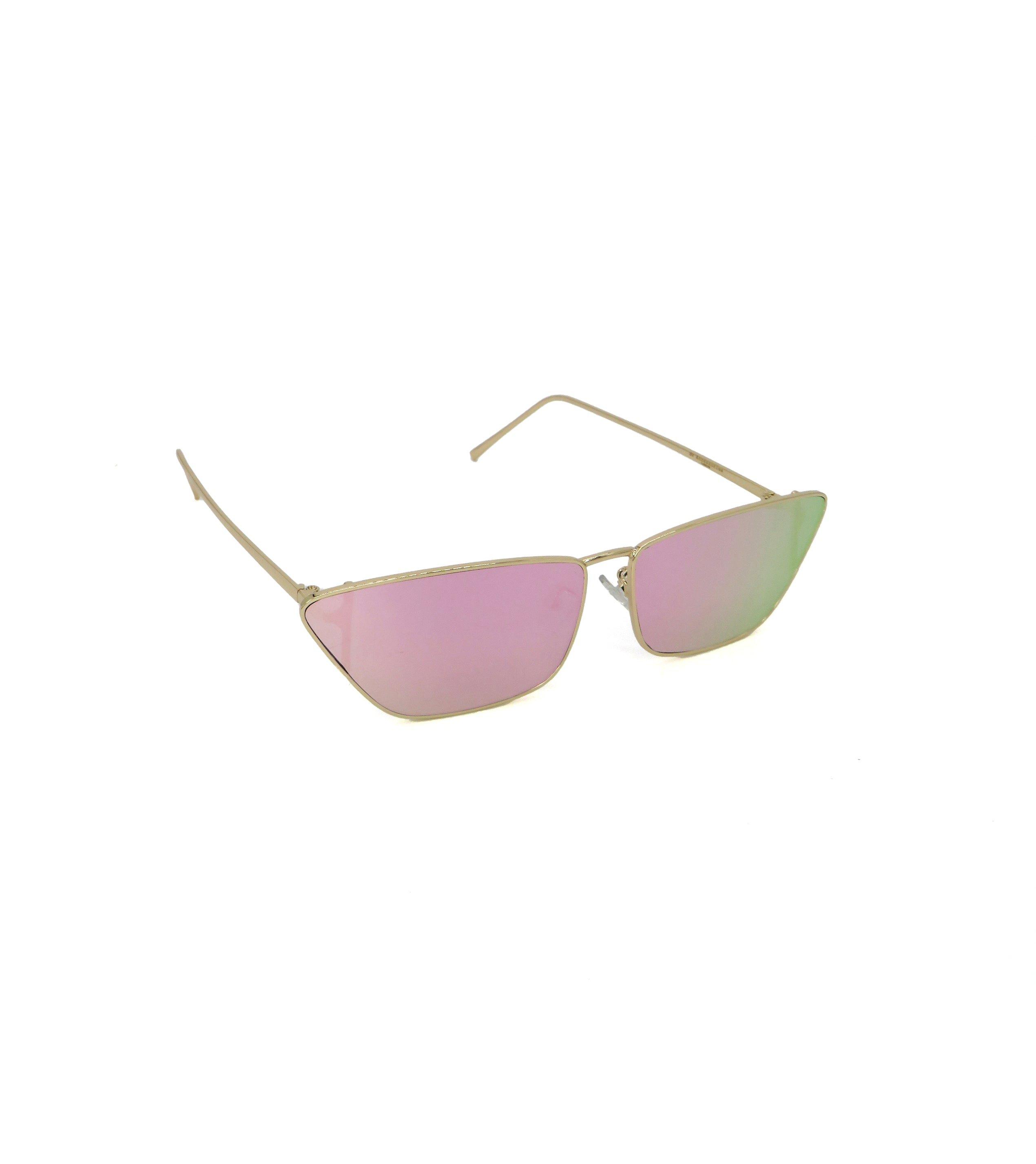 Mirrored Cat Eye Sunglasses in Multicoloured boohoo UK