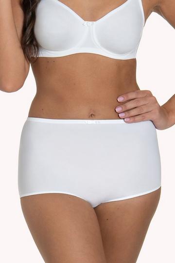 'Victoria' High-Waisted Briefs White