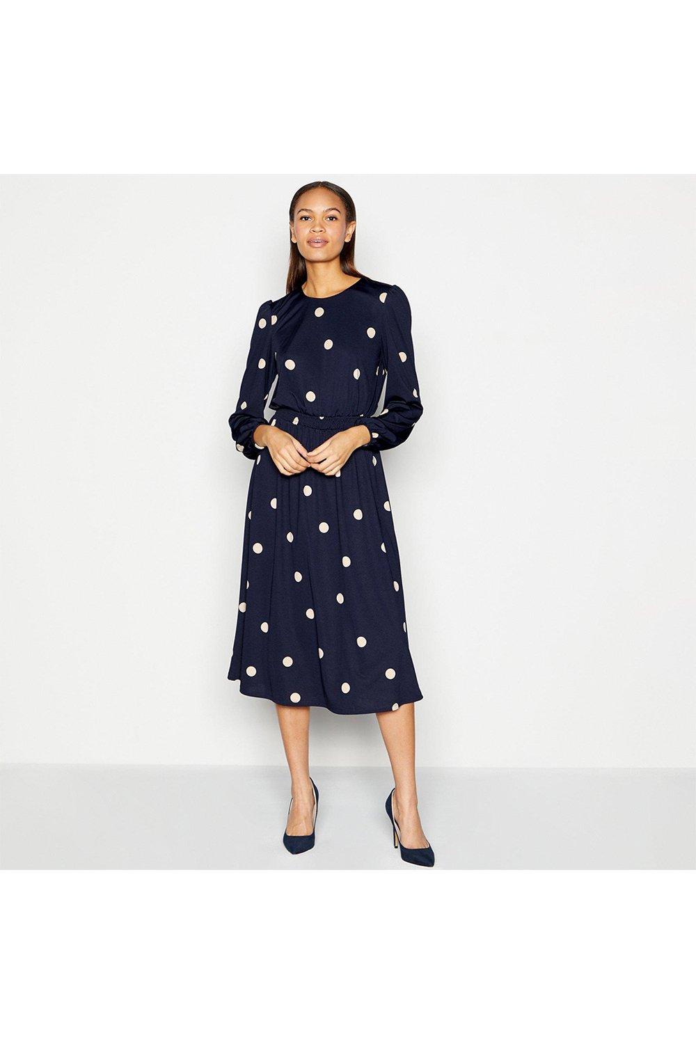 debenhams polka dot dress