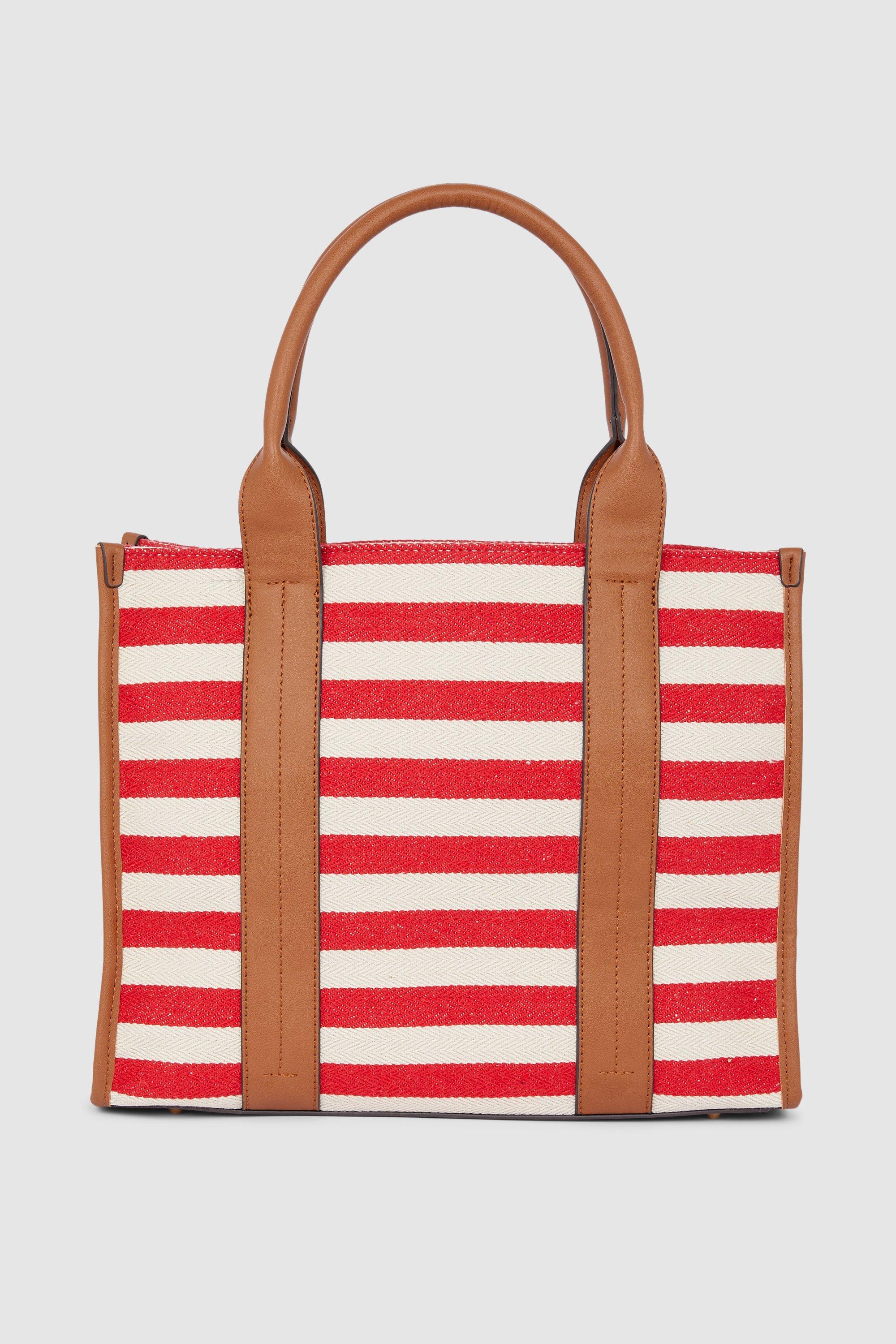 Bags Purses | Cleo Canvas Stripe Shopper Principles