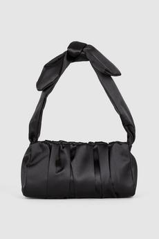 Principles black Sienna Satin Knotted Occasion Bag
