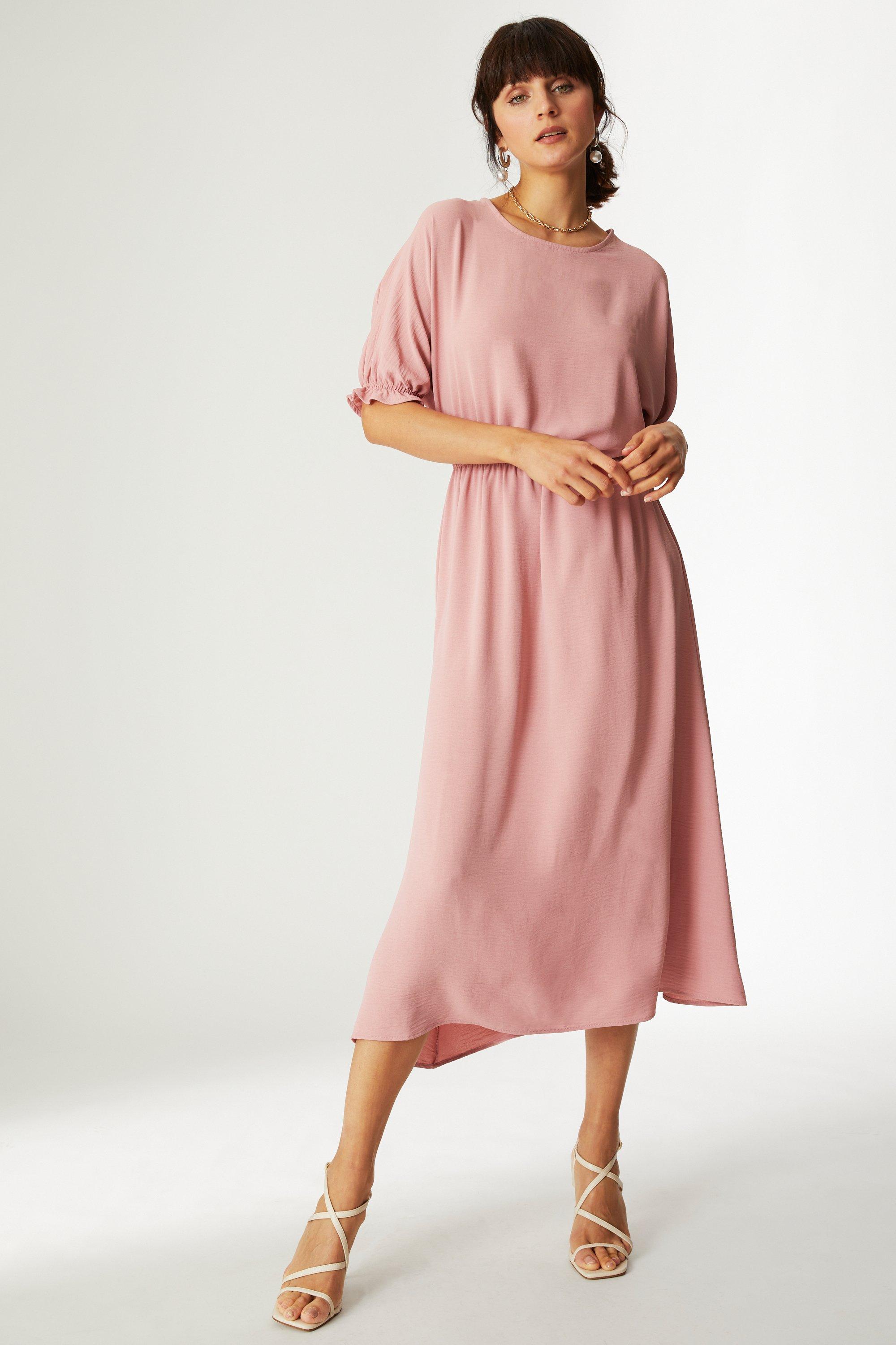 Principles Petite Shirred Waist Midi Dress | Debenhams
