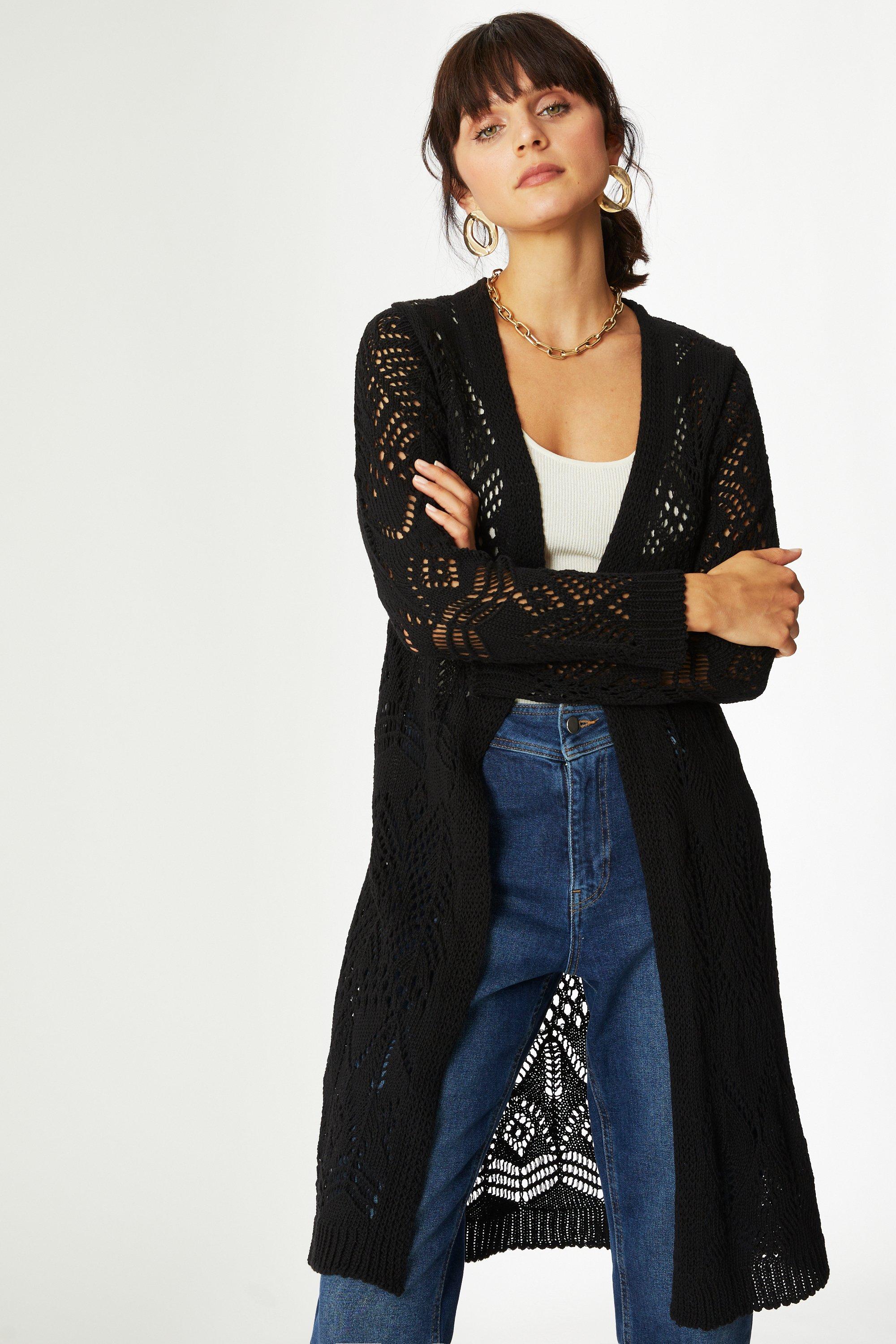 Jumpers & Cardigans Crochet Long Cardigan Principles