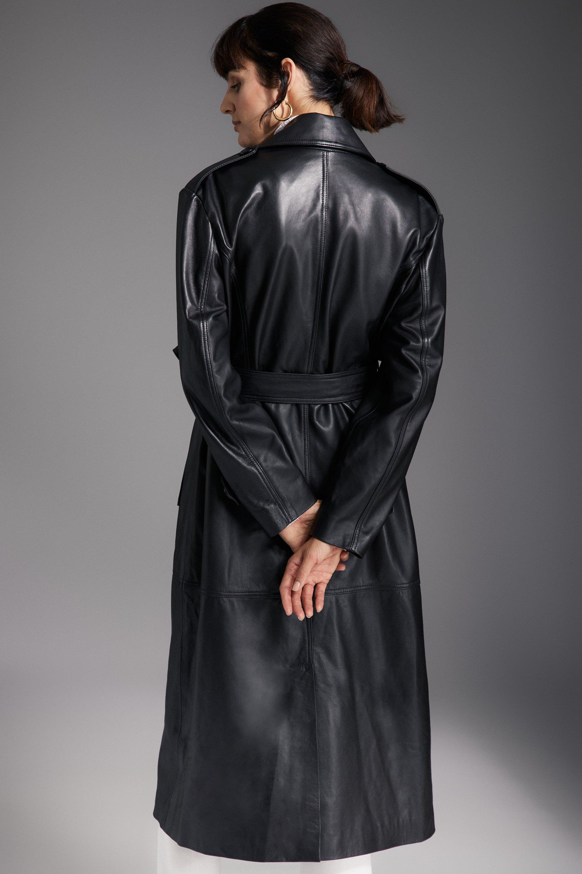 principles leather trench coat