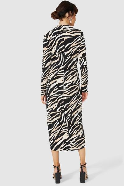 Principles zebra Jersey Printed Rushed Side Wrap Dress