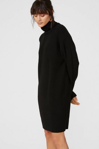 Principles black Roll Neck Oversized Knitted Tunic