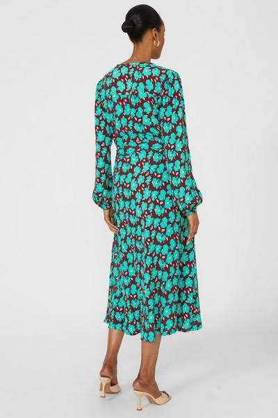 Principles Bold Floral Printed Wrap Fit & Flare Midi Dress | Debenhams