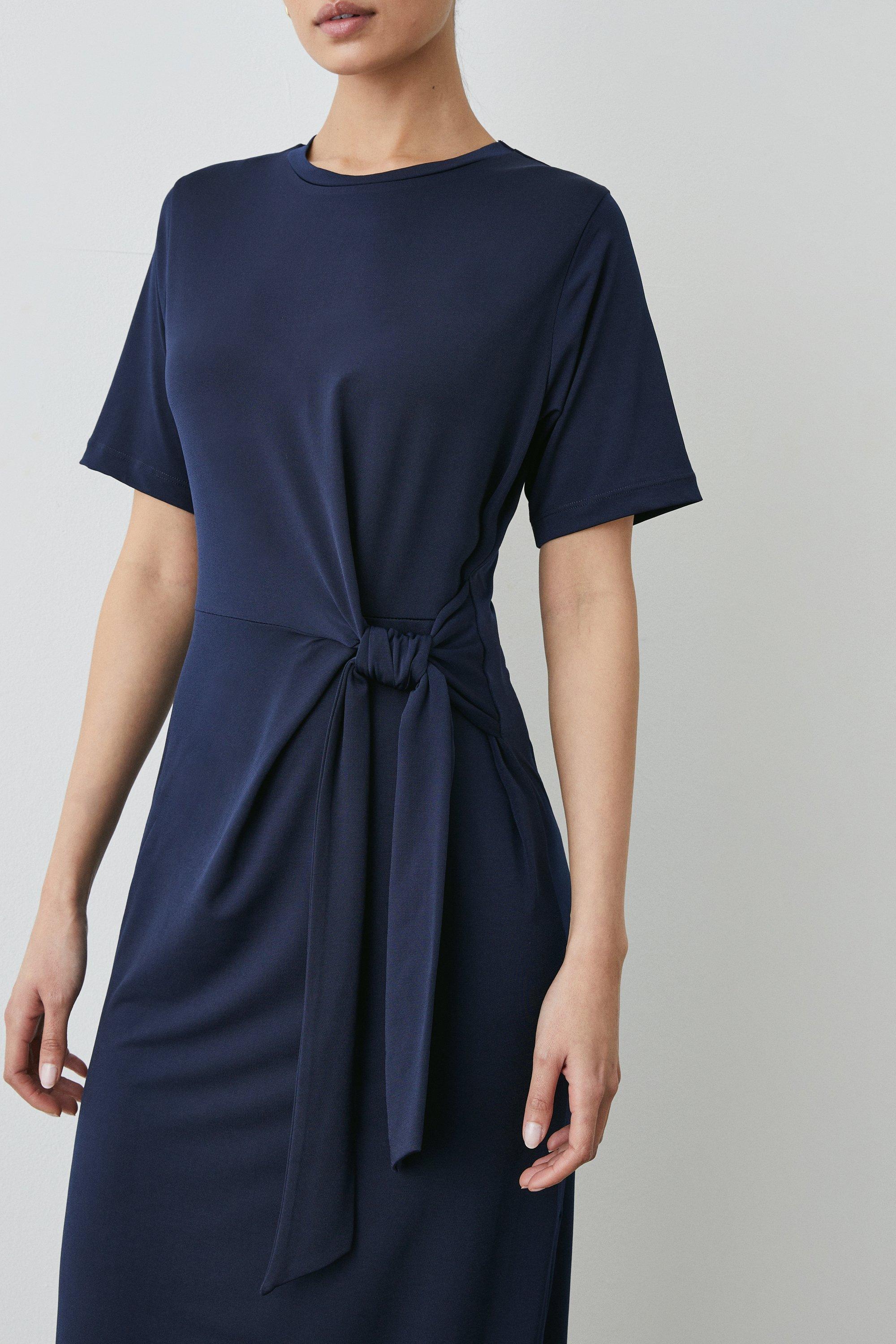 Dresses Navy Jersey Tie Front Midi Dress Principles   Pdd09448 Navy Xl 1