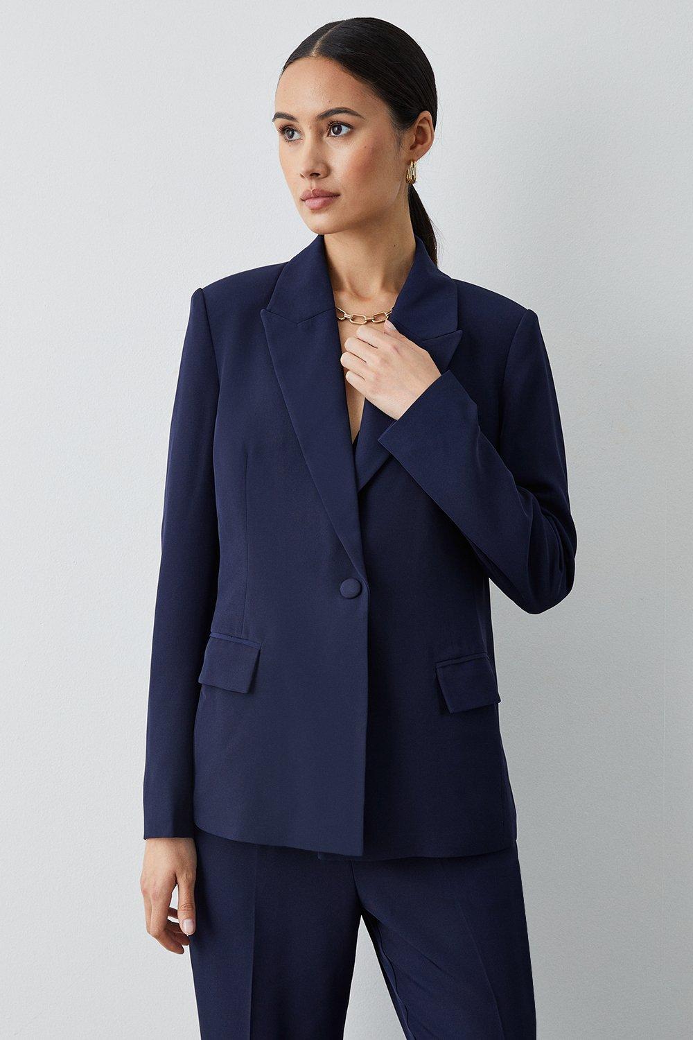 Jackets & Coats | Navy Single Breasted Blazer | Principles