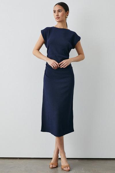 Principles navy Ruched Side Jersey Midi Dress