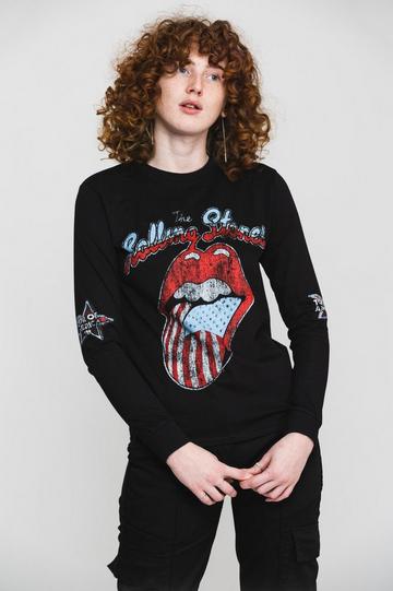 US Tour 78 Long Sleeve T Shirt Black