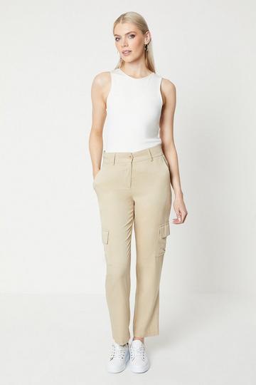 Utility Cargo Pocket Tapered Leg Trouser stone