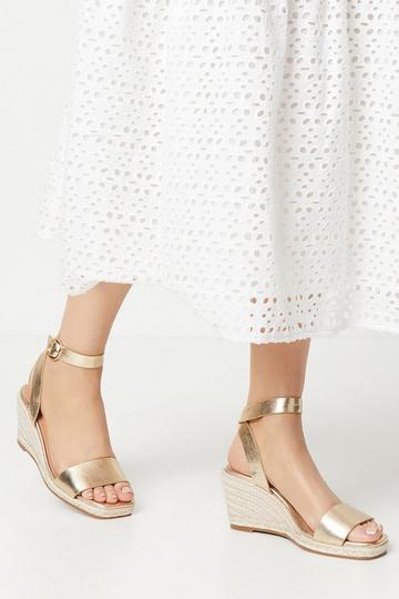 Champagne Beige Principles: Penny Medium Espadrille Wedges