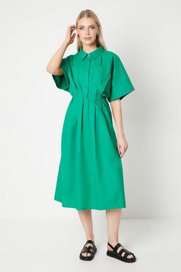 Shirt Midi Dress green