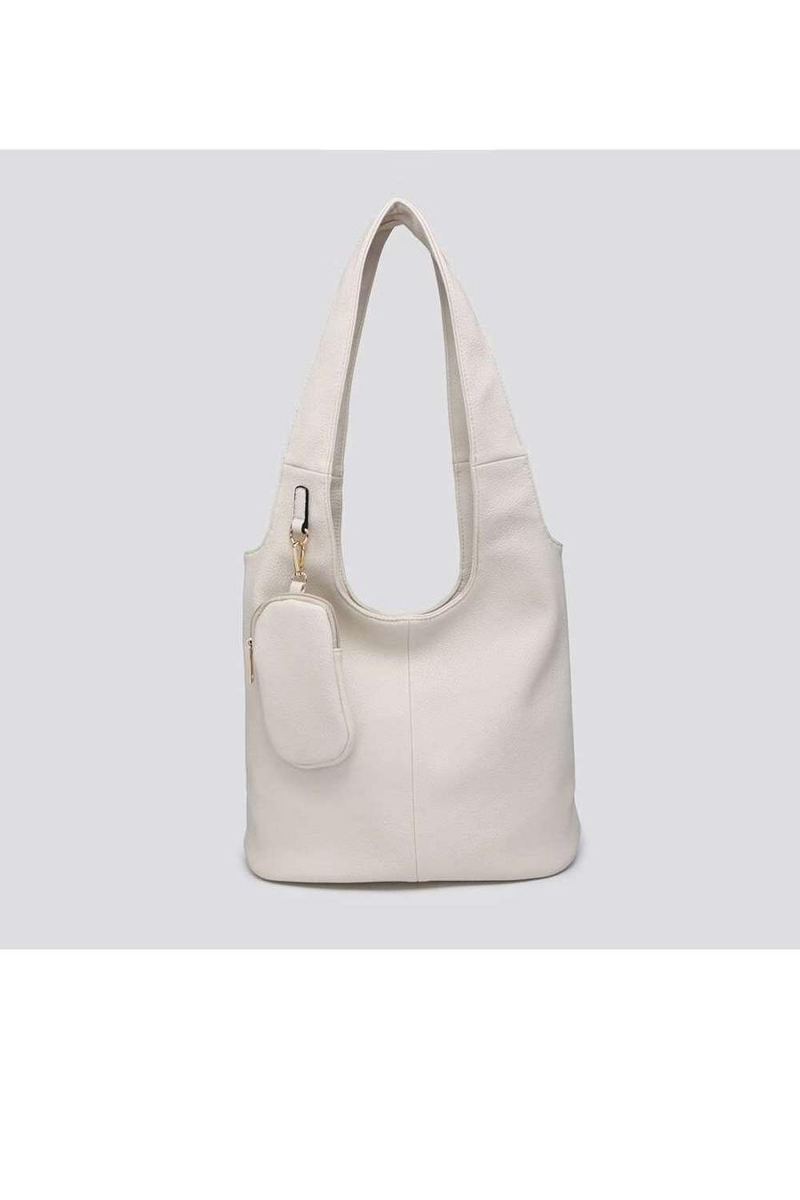 Beige Elegant Chic 2-in-1 Shoulder Bag with Detachable Wallet