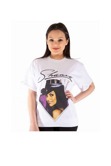 Purple Photo T Shirt White