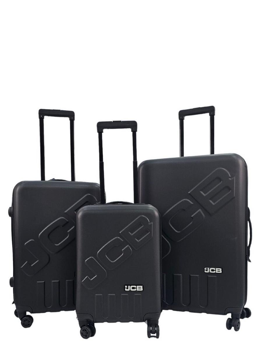 Black Hard Shell Luggage Travel Trolley Lightweight Bag Suitcases