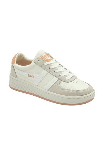 'Grandslam 88' Recycled PU Lace-Up Trainers White