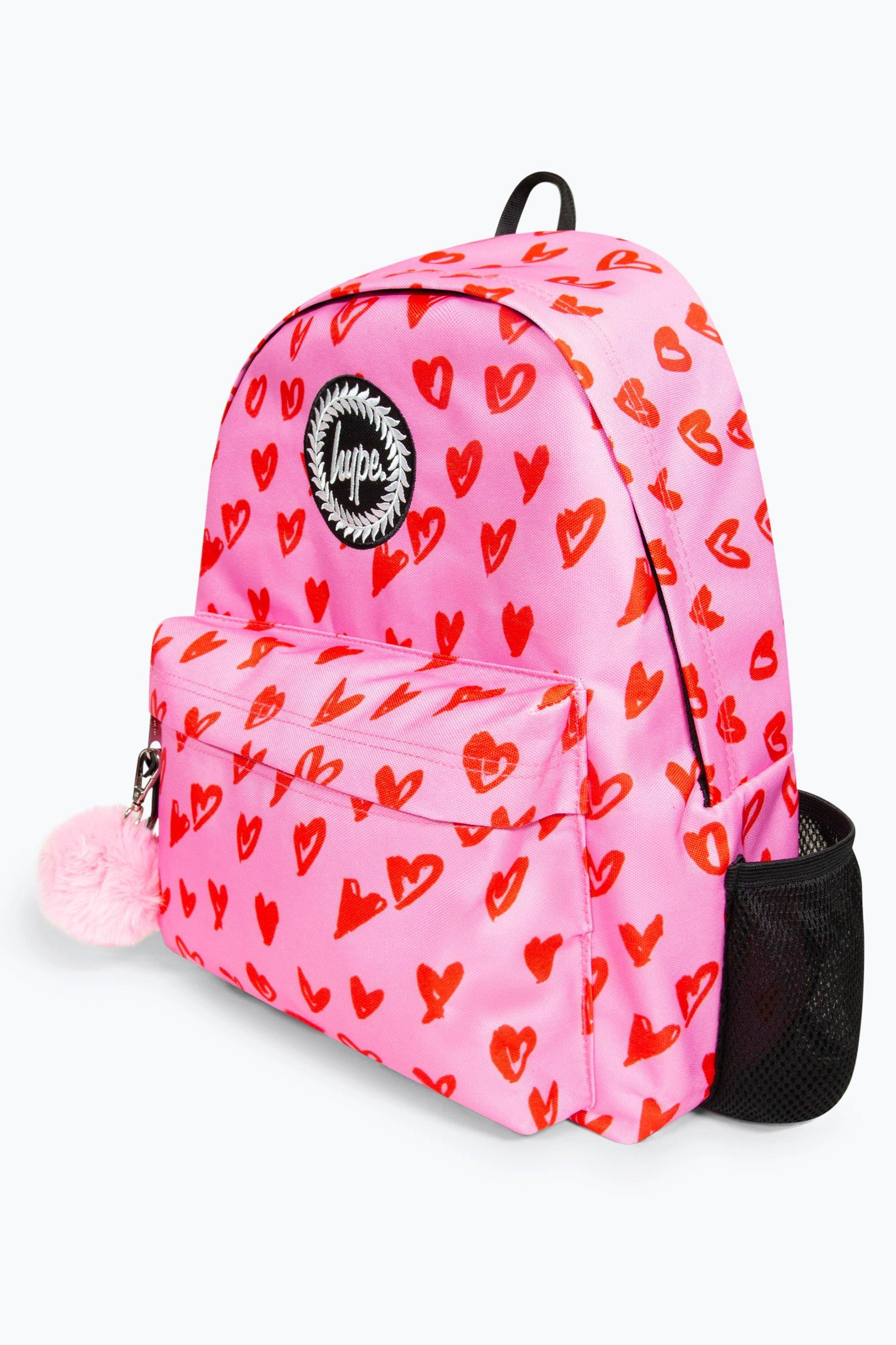 Scribble Heart Backpack boohoo UK