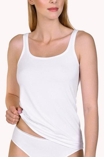 2 Pack 'Cotton Modal Blend' Vests White