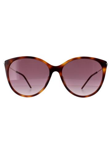 Cat Eye Havana Gold Red Gradient GG1268S Brown