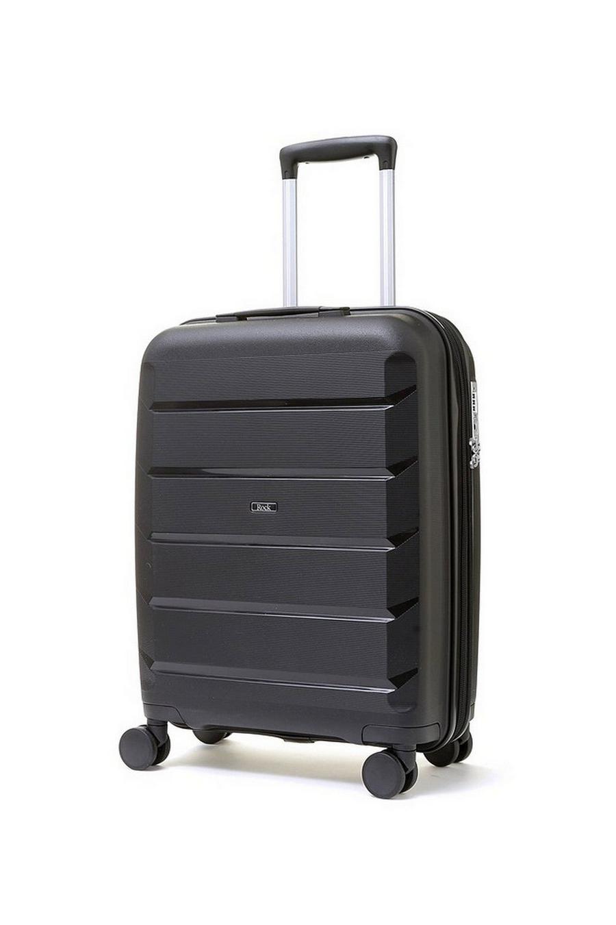 Black Tulum 8 Wheel Hardshell Expandable Suitcase Small image number 1