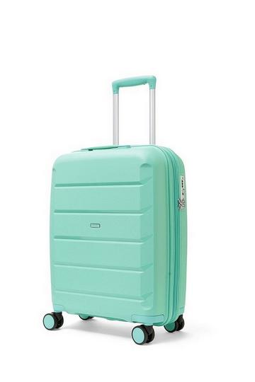 Tulum 8 Wheel Hardshell Expandable Suitcase Small Turquoise