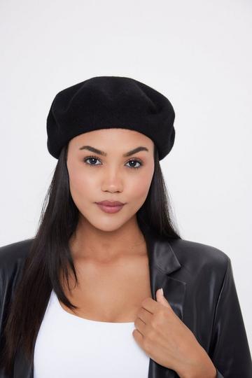 Wool Beret Black