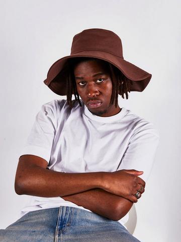 Floppy Fedora Hat in Dark Oak Brown