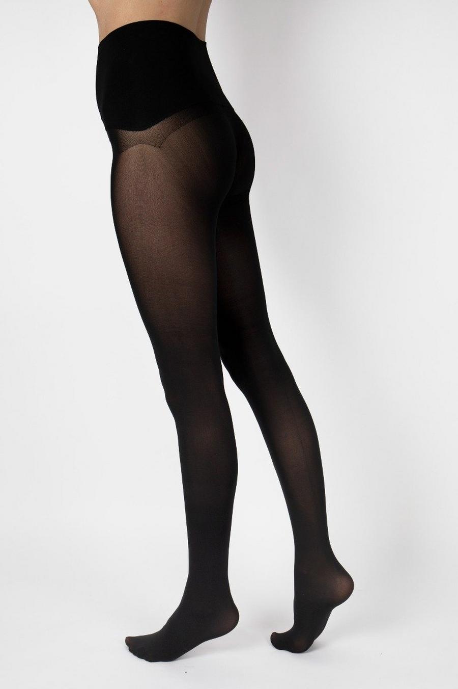 50 Denier Ultimate Seamless Opaque Tights - Black image number 1