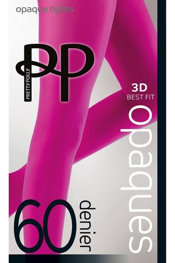 Premium Opaques 60 Denier Coloured Tights 1 Pair Pack - Raspberry Raspberry