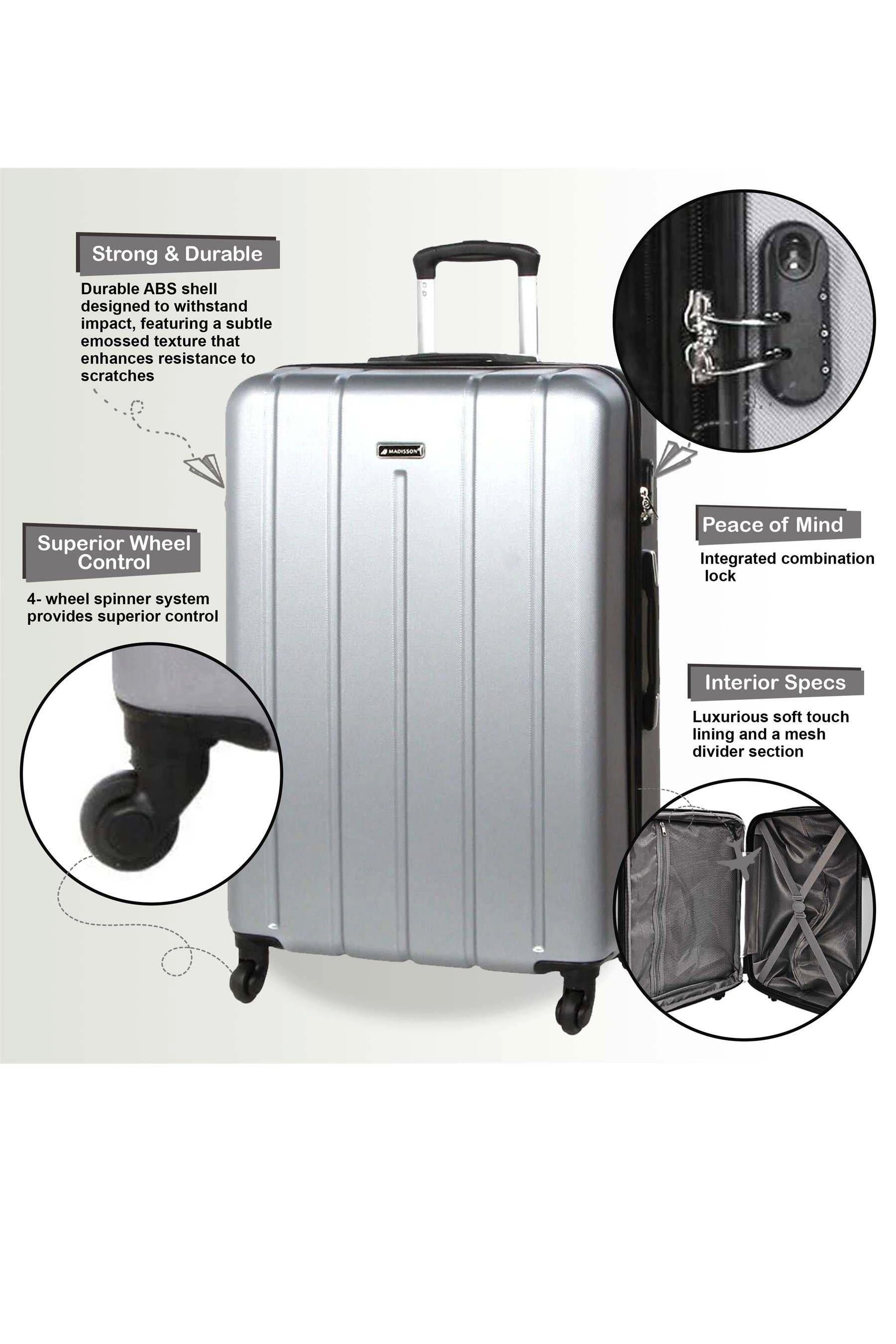 Robust suitcases on sale