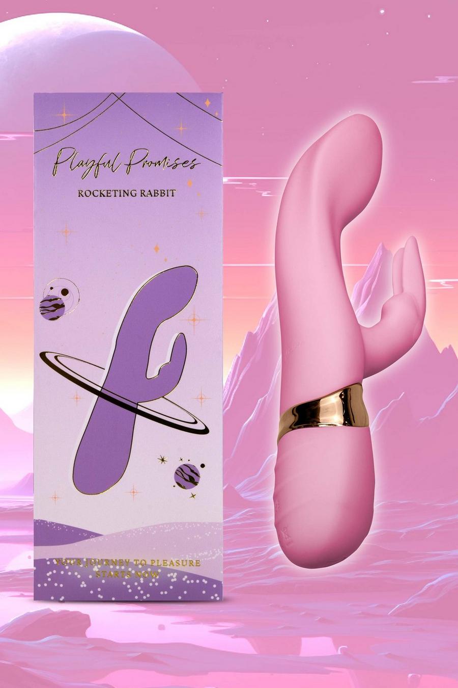 Pink Rocketing Rabbit Silicone With 7 Vibration Settings