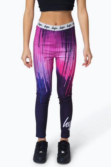 Multi Pink Drips Leggings Multi