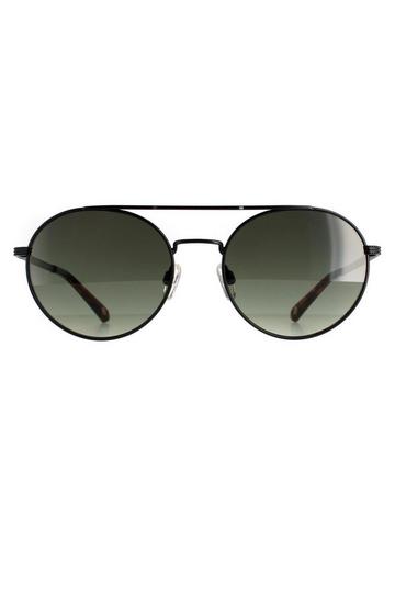 Black Round Black Grey TB1531 Warner Sunglasses