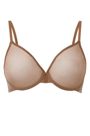 Glossies Sheer Moulded Bra - Bronze Bronze