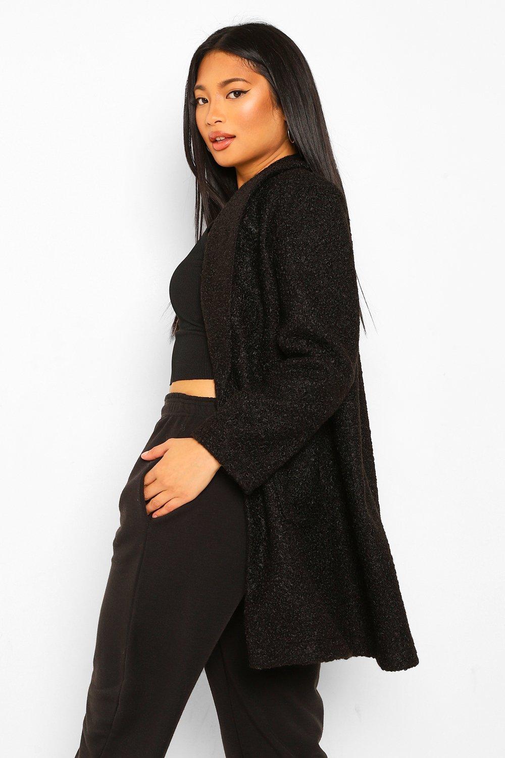 Petite Oversized Hooded Teddy Coat