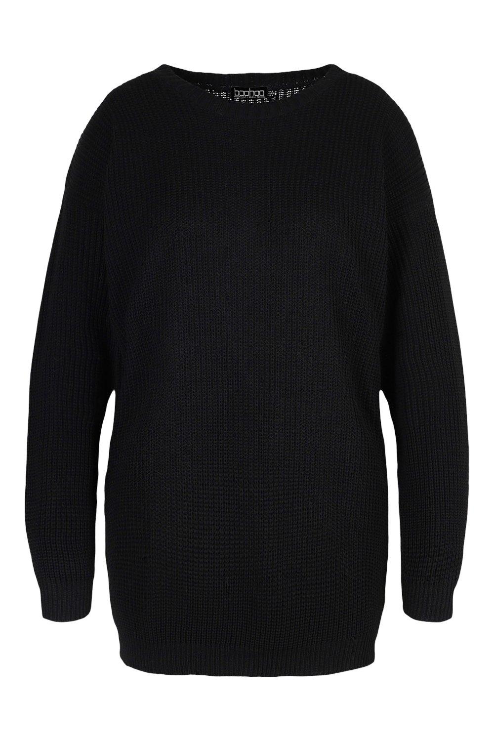 Plus Crew Neck Sweater Dress | boohoo USA
