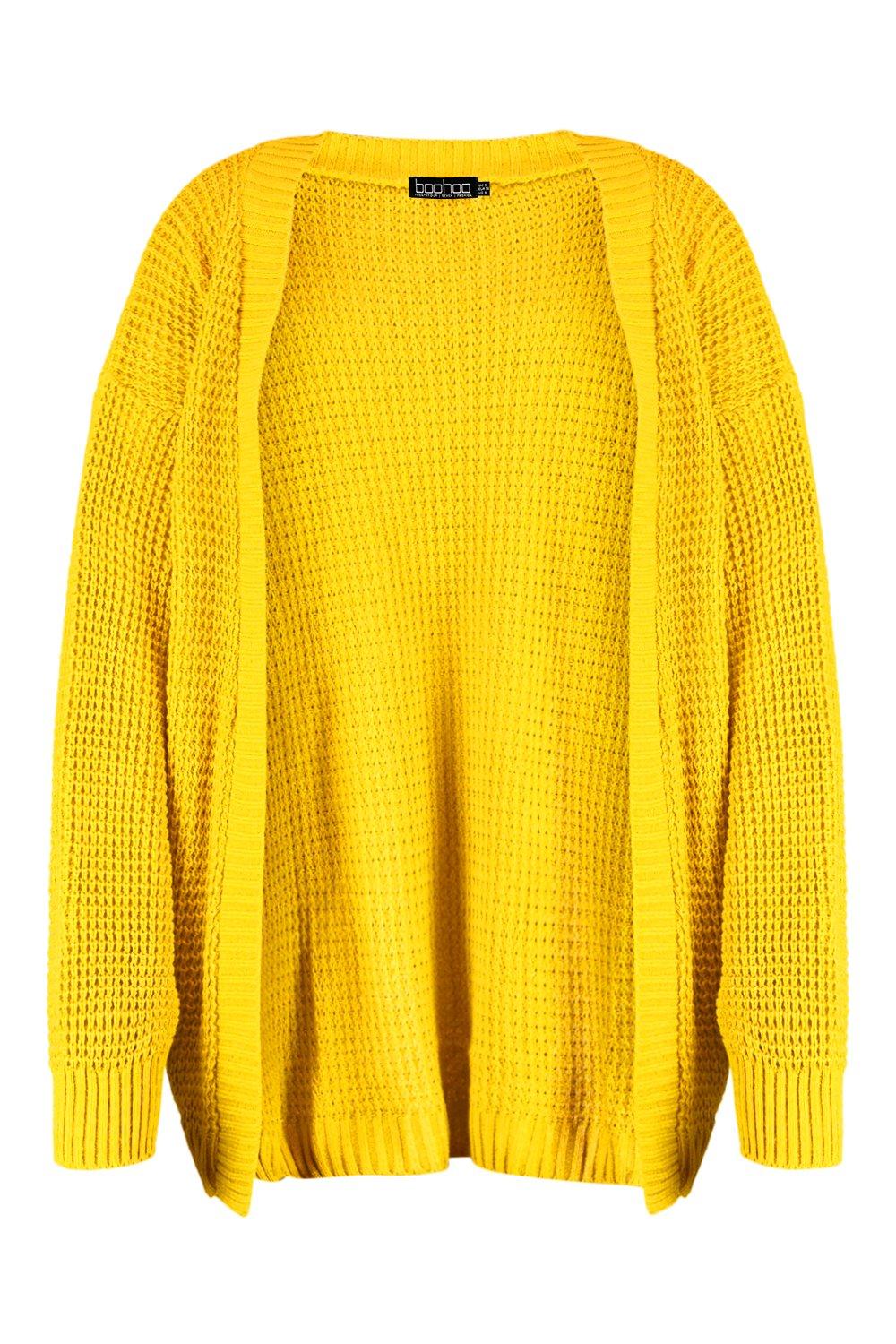 Boohoo mustard cardigan best sale