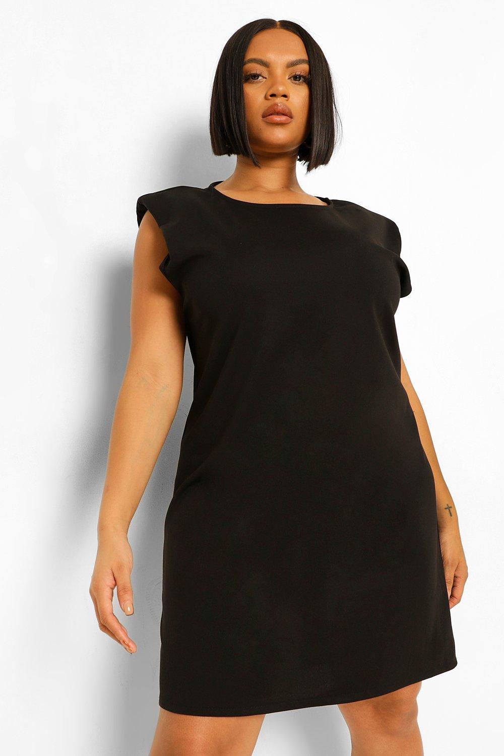 Robe noire epaulette sales