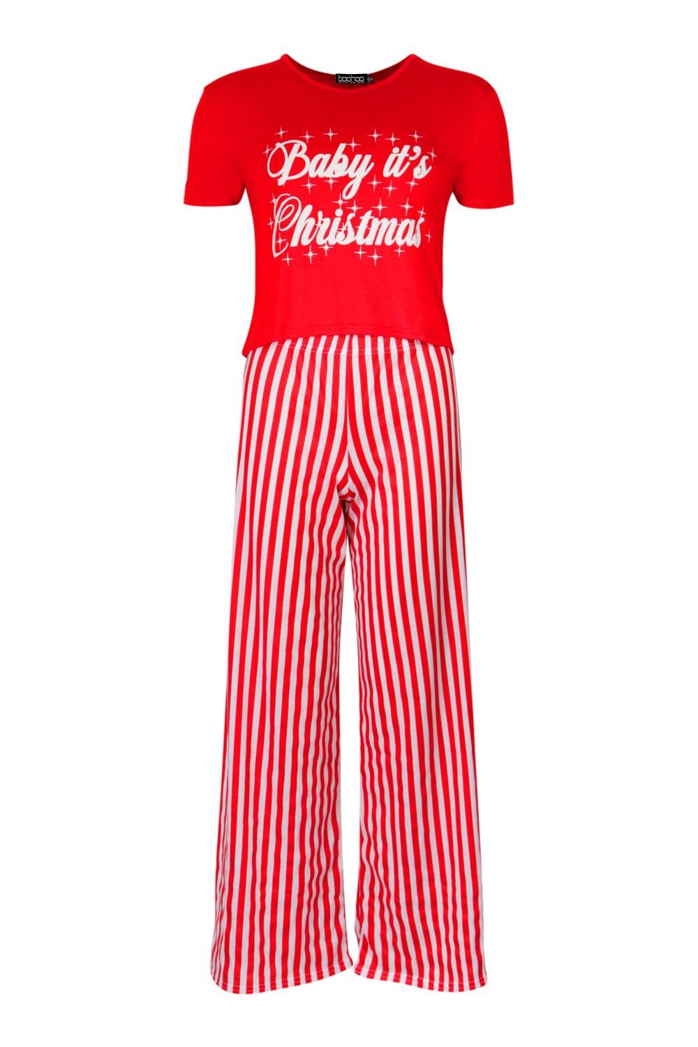 Petite Christmas 'Ho Ho Ho' Flannel Pj Pants Set