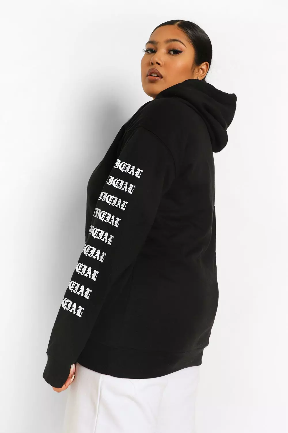 Arm shop print hoodie