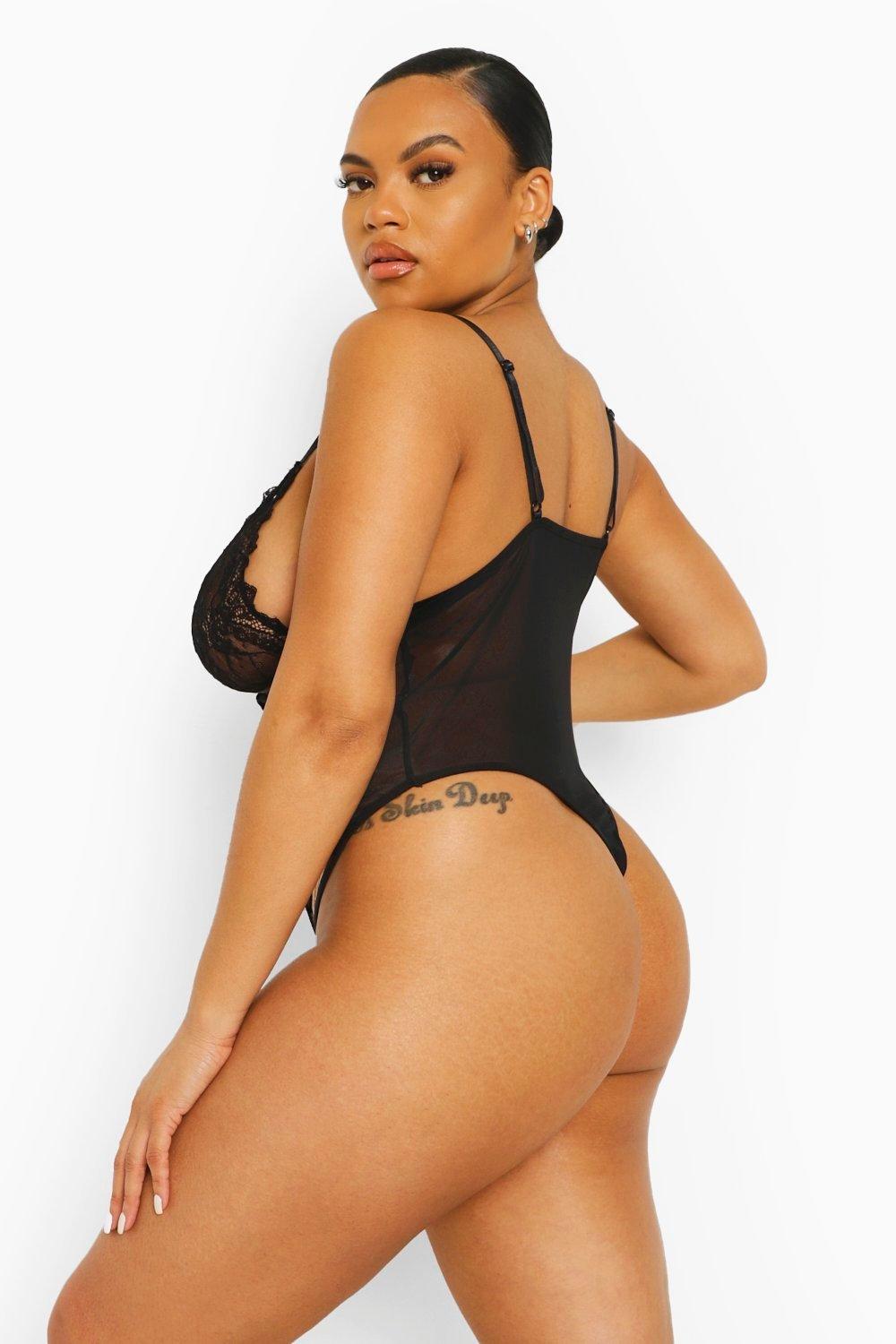 Boohoo best sale thong bodysuit