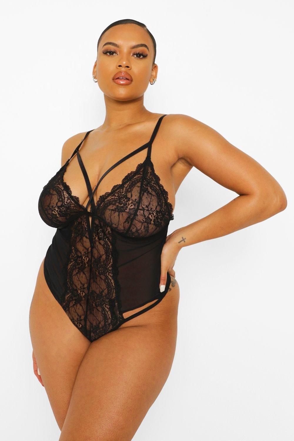 Cathalem Lace Bodysuit for Women plus Size Womens Lace Bodysuit