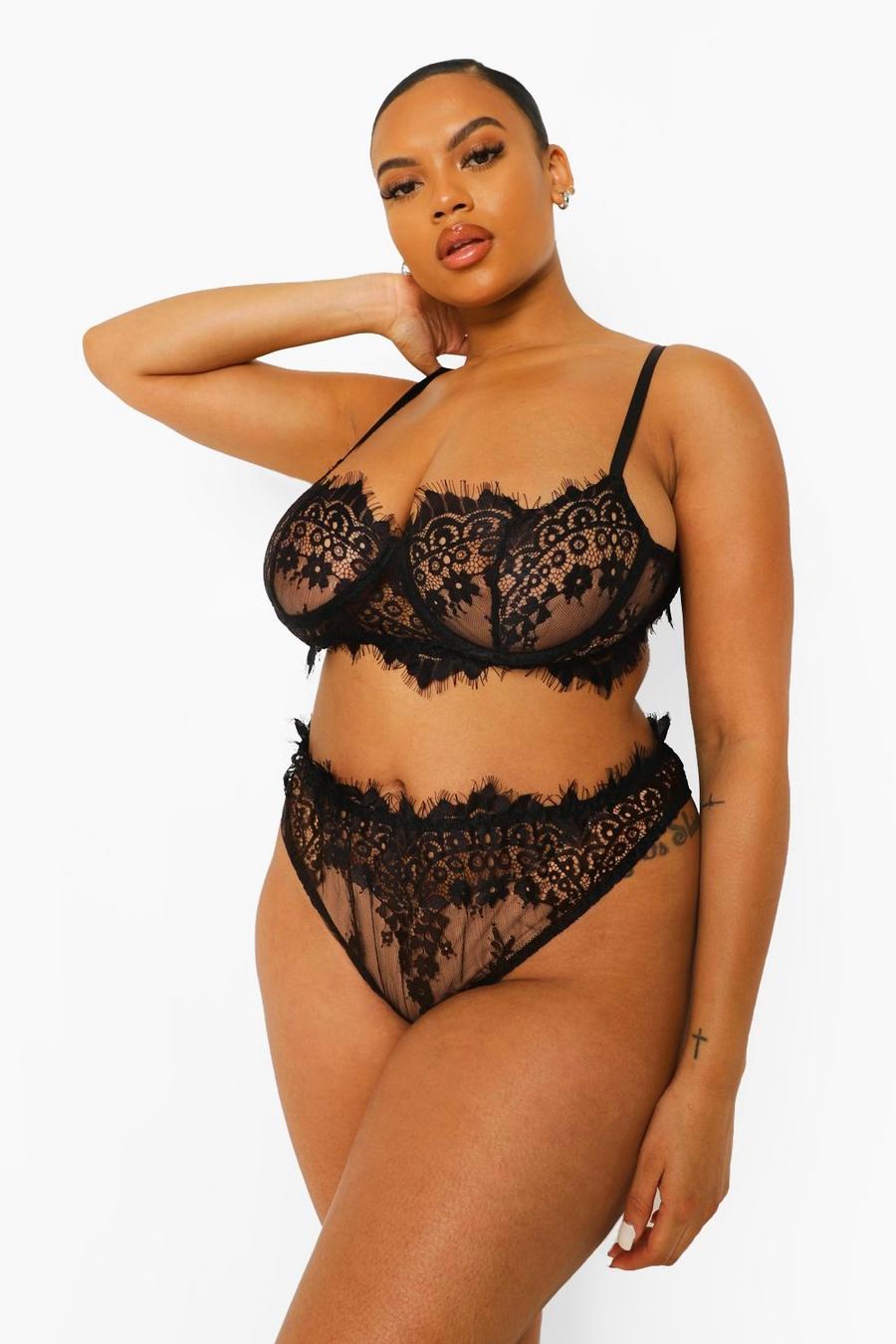 Grande taille - Ensemble taille haute , Black image number 1
