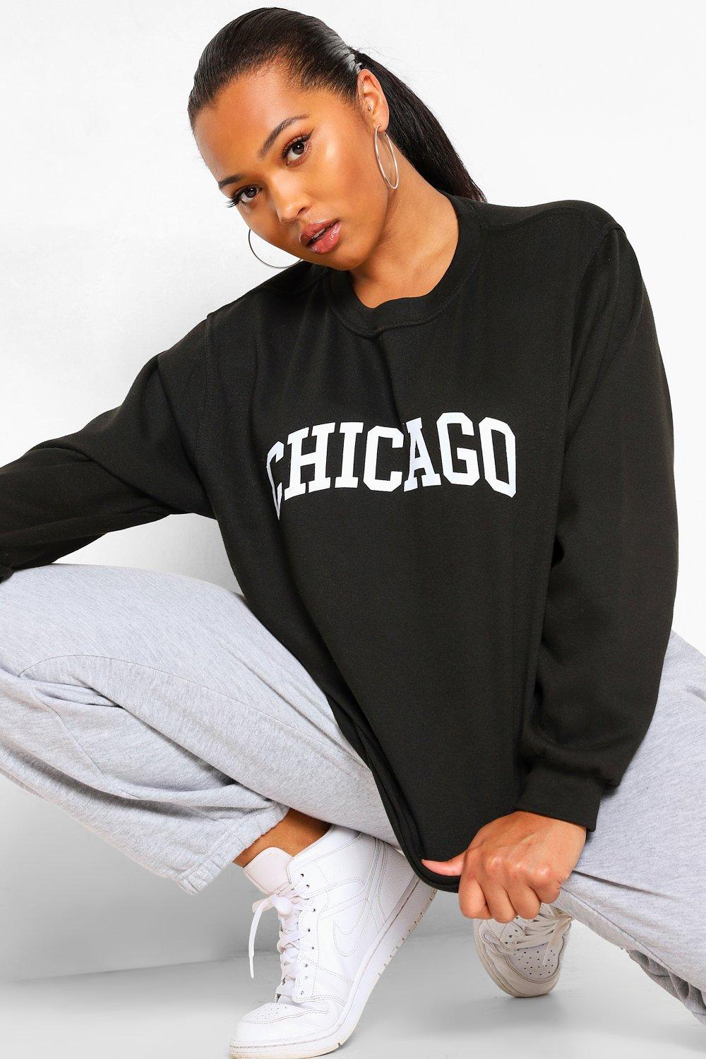 Grey chicago online sweatshirt