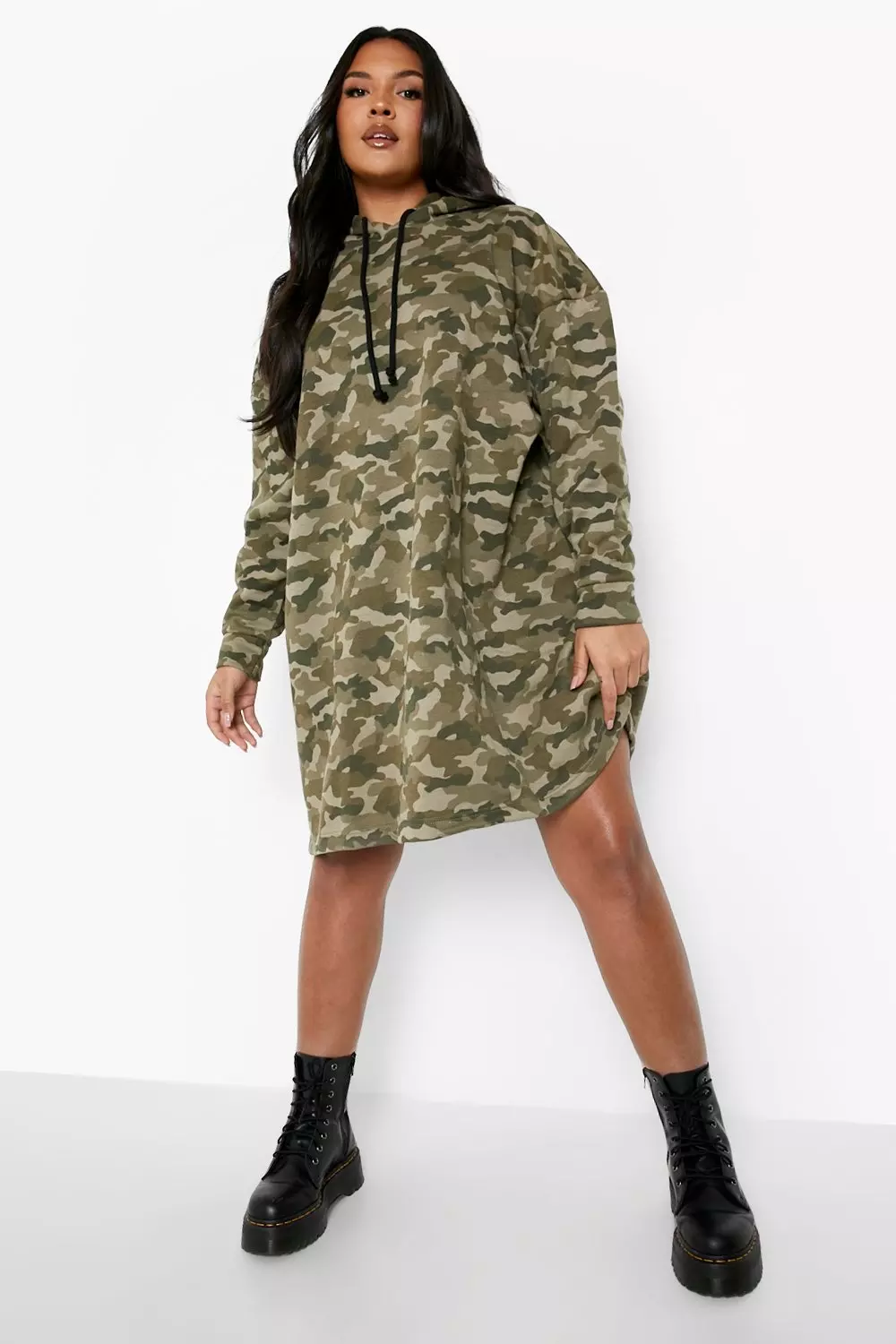 Camo hoodie sales dress